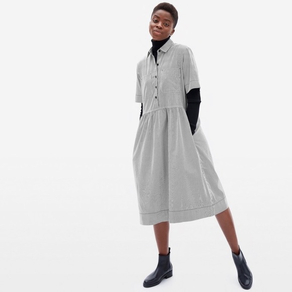 Everlane Gray Midi Dress - Picture 1 of 16